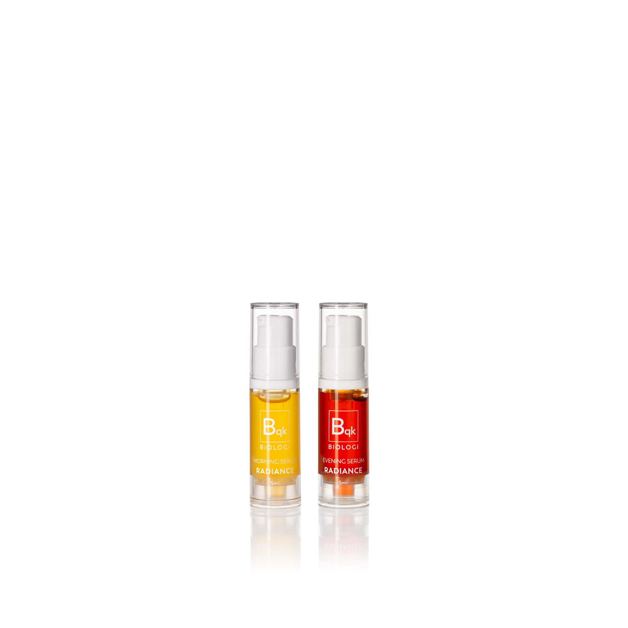 Bqk Radiance Face Serum Duo Morning & Evening Serums Biologi