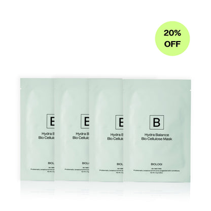 Hydra Balance Bio Cellulose Sheet Mask - 4 Pack
