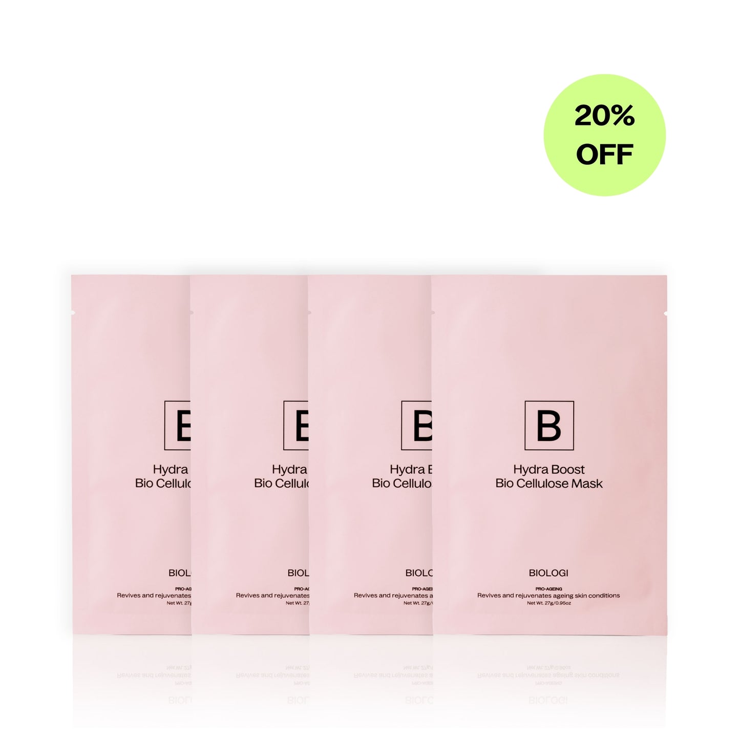 Hydra Boost Bio Cellulose Sheet Mask - 4 Pack
